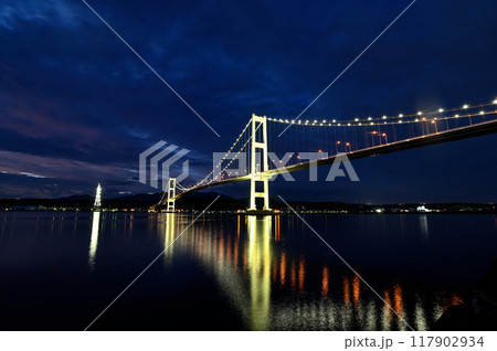 白鳥大橋夜景 117902934