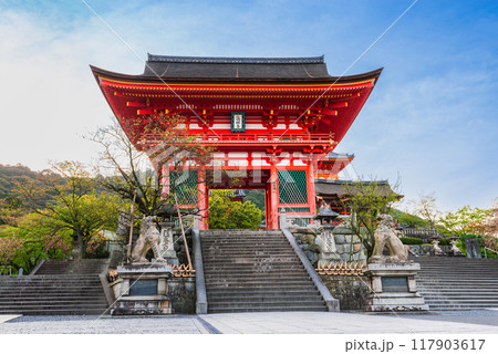 春の京都 清水寺 仁王門 春の京都 清水寺 仁王門 117903617
