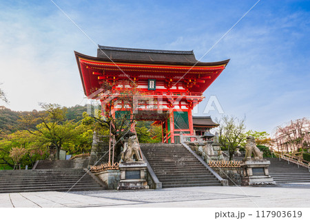 春の京都　清水寺　仁王門 117903619