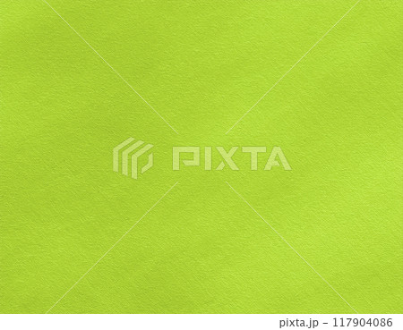 和紙のテクスチャのイメージ素材　緑色　chartreuse色 117904086