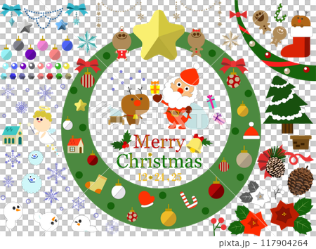Merry ChristmasDecemberChristmas illustration set Merry ChristmasDecemberChristmas illustration set 117904264