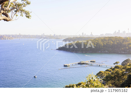 Georges Head Lookoutから見るシドニー湾とCBD 117905182
