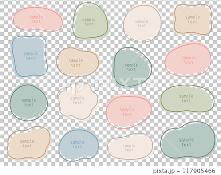 Vector illustration set of loose frames. Frames, ovals, lines, curves Vector illustration set of loose frames. Frames, ovals, lines, curves 117905466
