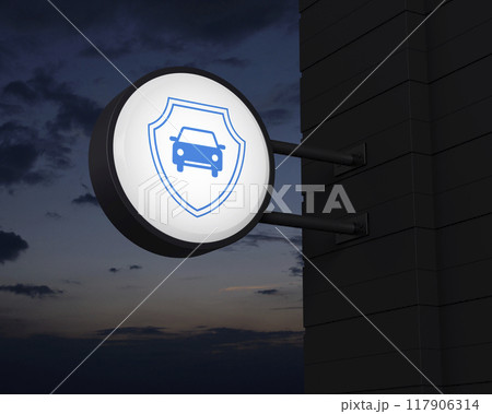Business automobile insurance concept, 3D rendering Business automobile insurance concept, 3D rendering 117906314