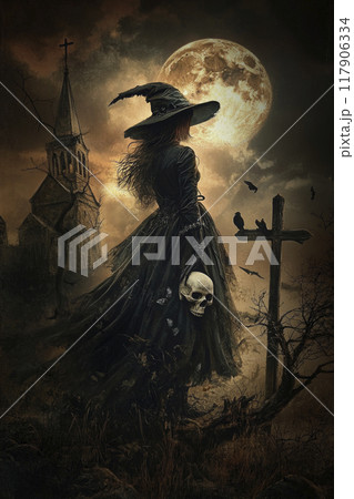 Halloween mystery concept, Generative AI 117906334
