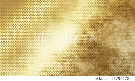 金色の和柄模様・背景 117906786
