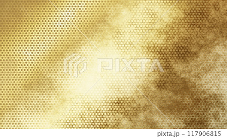 金色の和柄模様・背景 117906815