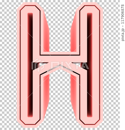 3D rendered illustration. Decorative letter. Custom art font. 3D rendered illustration. Decorative letter. Custom art font. 117906878
