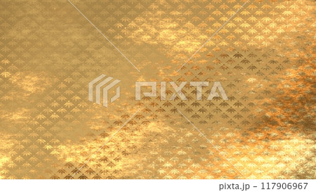 金色の和柄模様・背景 金色の和柄模様・背景 117906967