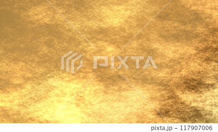 金色の和柄模様・背景 117907006