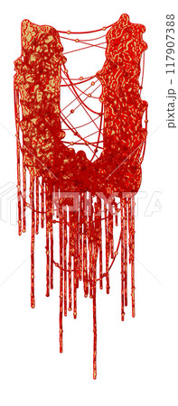 Metal music style font. Dripping letter with blood stains. Decorative lettering. Metal music style font. Dripping letter with blood stains. Decorative lettering. 117907388
