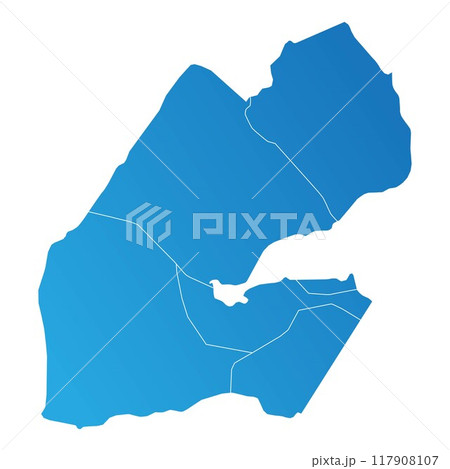 Djibouti province Country land Map Djibouti province Country land Map 117908107