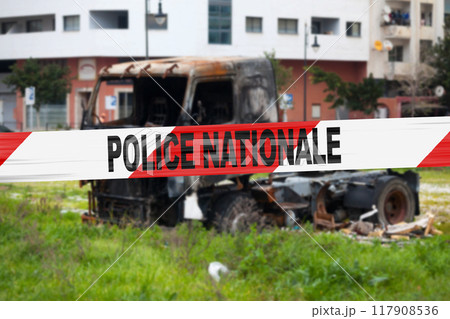 French police tape 117908536