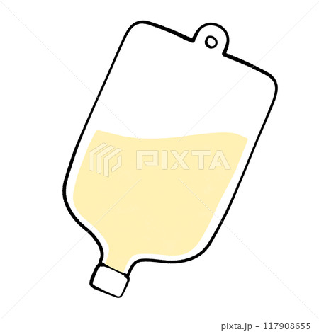 点滴パックのイラスト 117908655