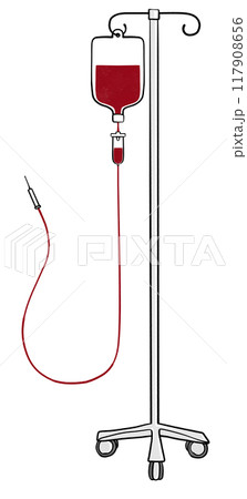 輸血のイラスト 117908656