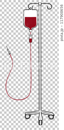 輸血のイラスト 117908656
