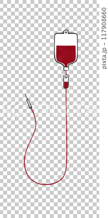 Blood transfusion illustration Blood transfusion illustration 117908660