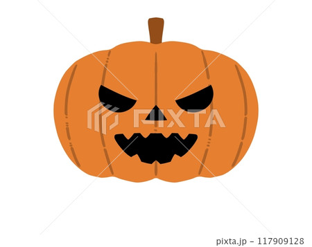 ハロウィンかぼちゃのイラスト素材3 117909128