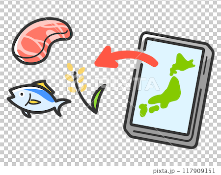 Illustration of hometown tax payment Illustration of hometown tax payment 117909151