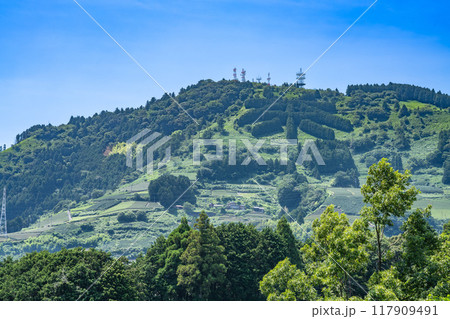 掛川ビューポイントから見た粟ヶ岳の風景(静岡県) 117909491