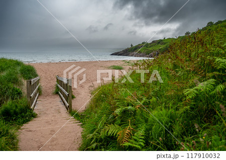 Gairloch Beach In The Village Gairloch At The Atlantic Coast Of The Highlands In Scotland, UK Gairloch Beach In The Village Gairloch At The Atlantic Coast Of The Highlands In Scotland, UK 117910032