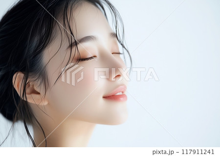 美白女性・スキンケア「AI生成画像」 117911241