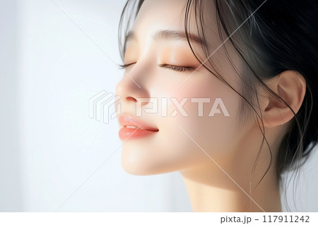 美白女性・スキンケア「AI生成画像」 117911242
