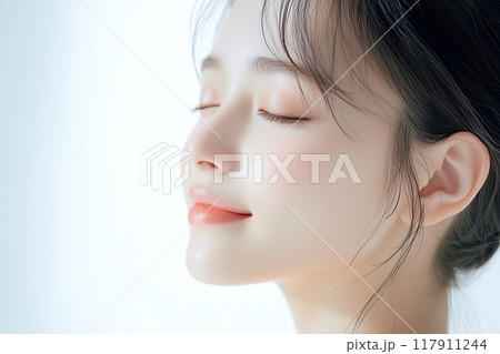 美白女性・スキンケア「AI生成画像」 117911244
