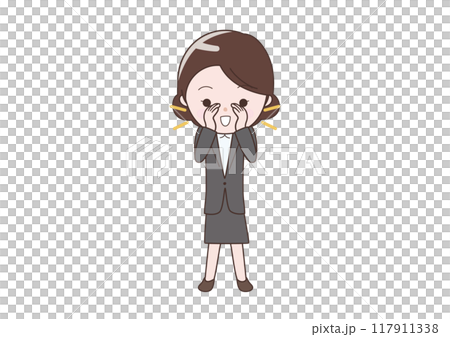 女商人大聲喊 女商人大聲喊 117911338