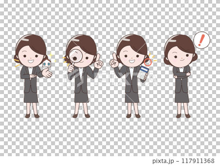 賣房子的女商人 賣房子的女商人 117911368