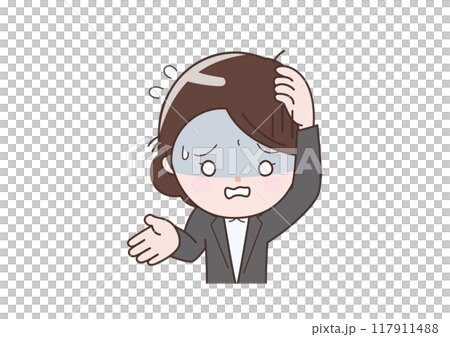 患冷汗的女商人 患冷汗的女商人 117911488