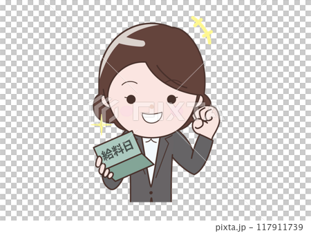 一位商人很高興在發薪日看到他的銀行存摺 117911739