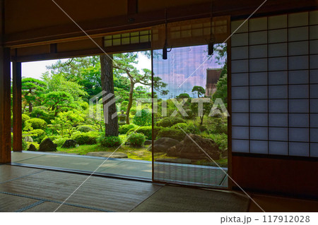本間家・別邸 清遠閣 簾と庭園 本間美術館 本間家・別邸 清遠閣 簾と庭園 本間美術館 117912028