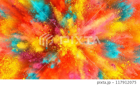 Coloured Powder Explosions, Holi Smoke Colours. 117912075