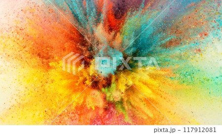 Coloured Powder Explosions, Holi Smoke Colours. 117912081
