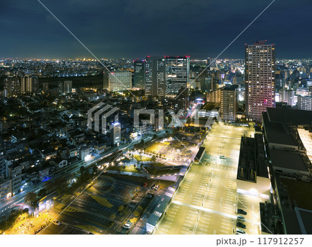 川崎駅周辺～羽田空港・東京都心臨海部方面の夜景 117912257