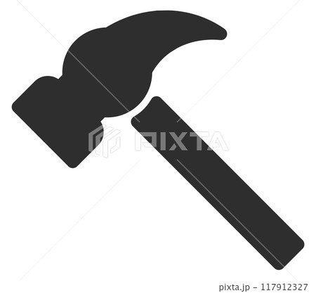 Hammer black icon. Construction tool. Worker tool 117912327