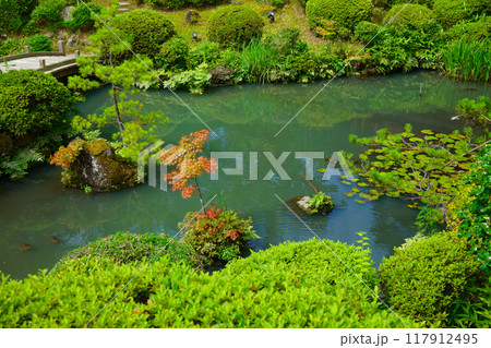 庭園・鶴舞園 池泉回遊式庭園 豪商・本間家の別邸と庭園が美術館に 庭園・鶴舞園 池泉回遊式庭園 豪商・本間家の別邸と庭園が美術館に 117912495