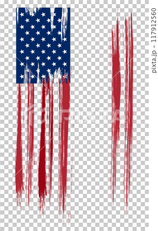 American flag, distressed, torn American flag, distressed, torn 117912560