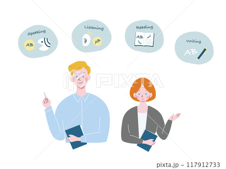 英会話教師のイラスト 117912733