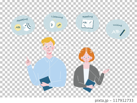 英会話教師のイラスト 117912733
