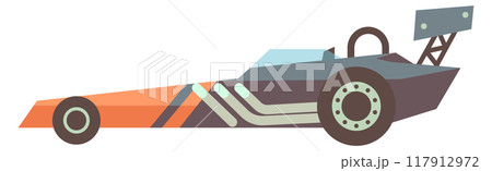 Sport racing car. Flat formula toy icon 117912972