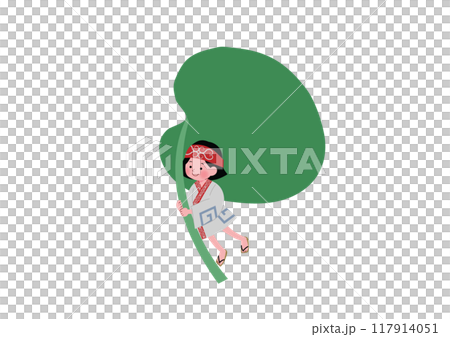 アイヌの精霊コロポックルのイラスト 117914051