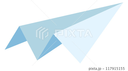 Paper plane icon. Folded origami aviation symbol 117915155