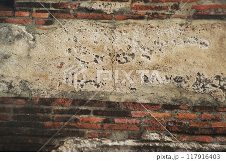 The texture , background or pattern of the brick wall. 117916403