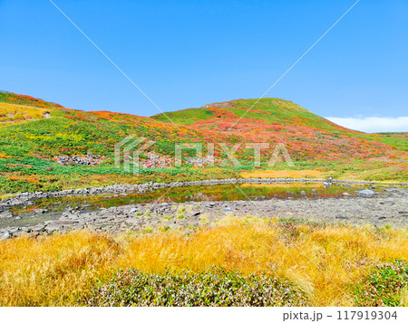 秋の焼石岳登山（泉水沼と焼石岳山頂） 117919304