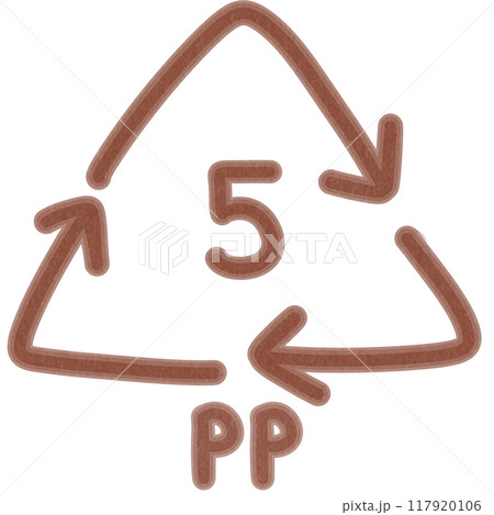 PP recycle symbol number 5 117920106