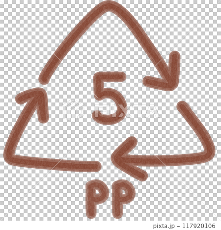 PP recycle symbol number 5 117920106