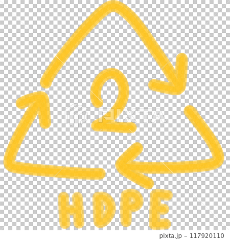 Recycle symbol hdpe Number 2 117920110