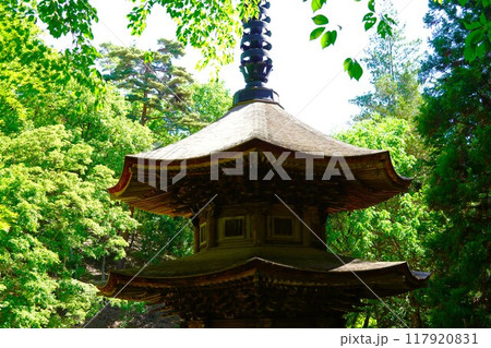 信州の鎌倉塩田平にはたくさんの寺があります（安楽寺） 117920831